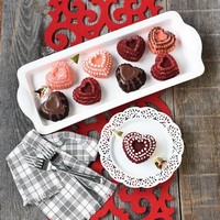 photo TIERED HEART CAKELET MOLD 2